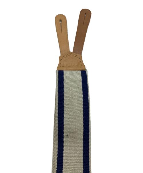 HERCULES（ヘラクレス）HERCULES (ヘラクレス) サスペンダー アイボリー×ブルーの古着・服飾アイテム