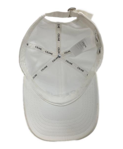 CELINE（セリーヌ）CELINE (セリーヌ) ベースボールキャップ ホワイト サイズ:Lの古着・服飾アイテム