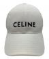 CELINE (セリーヌ) ベースボールキャップ ホワイト サイズ:L：28000円
