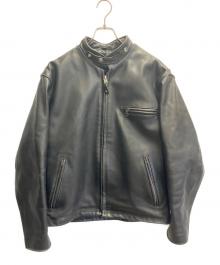 Schott（ショット）の古着「シングルライダースジャケット」｜ブラック