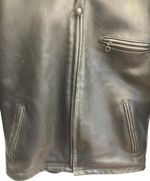 Schott（ショット）Schott (ショット) シングルライダースジャケット ブラック サイズ:42の古着・服飾アイテム
