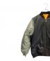 ALPHA INDUSTRIES (アルファインダストリーズ) フライトジャケット ブラック×グリーン サイズ:XXL：15000円