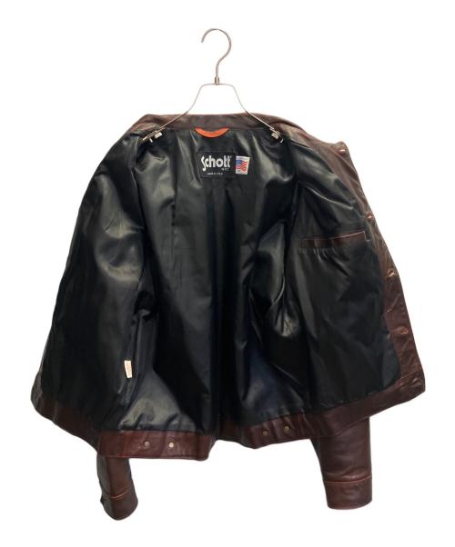 Schott（ショット）Schott (ショット) デニムトラッカージャケット ブラウン サイズ:Ｍの古着・服飾アイテム