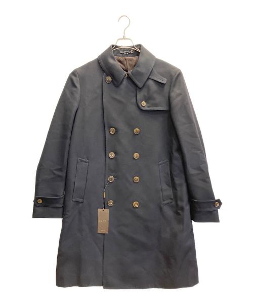 GUCCI（グッチ）GUCCI (グッチ) トレンチコート ネイビー サイズ:56の古着・服飾アイテム