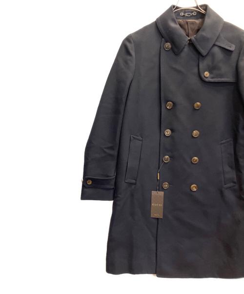 GUCCI（グッチ）GUCCI (グッチ) トレンチコート ネイビー サイズ:56の古着・服飾アイテム