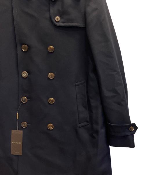 GUCCI（グッチ）GUCCI (グッチ) トレンチコート ネイビー サイズ:56の古着・服飾アイテム