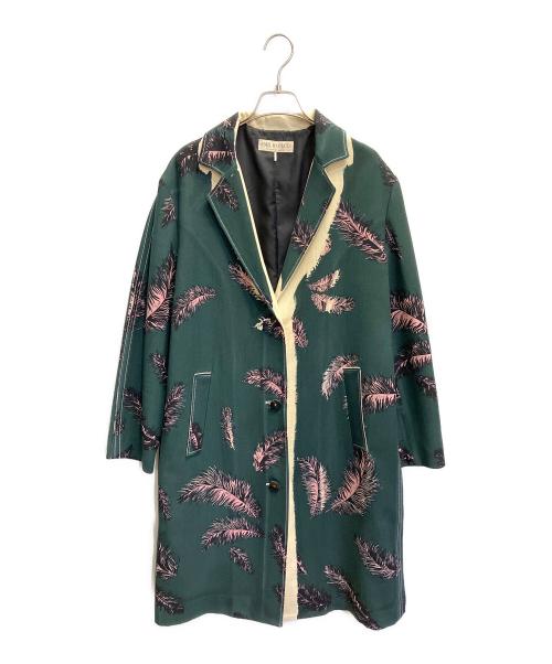 Emilio Pucci（エミリオ プッチ）Emilio Pucci (エミリオ プッチ) ロングコート グリーン サイズ:Mの古着・服飾アイテム