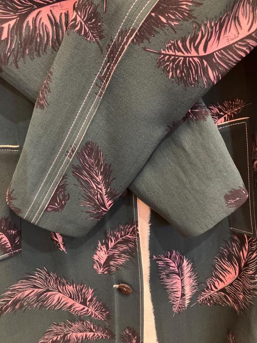 Emilio Pucci（エミリオ プッチ）Emilio Pucci (エミリオ プッチ) ロングコート グリーン サイズ:Mの古着・服飾アイテム