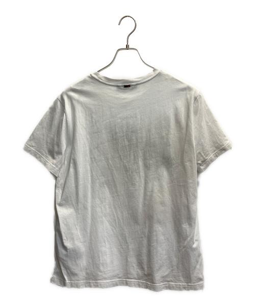 HERNO（ヘルノ）HERNO (ヘルノ) ロゴ刺繍・プリント ショートスリーブ Tシャツ ホワイト サイズ:48の古着・服飾アイテム