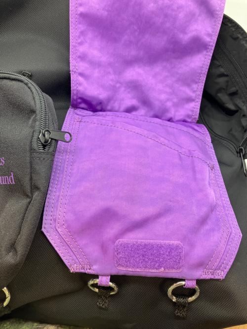 RAF SIMONS（ラフシモンズ）RAF SIMONS (ラフシモンズ) EASTPAK (イーストパック) リュック ブラック×パープル サイズ:FREEの古着・服飾アイテム