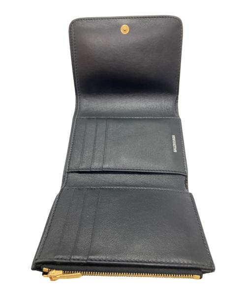 BALENCIAGA（バレンシアガ）BALENCIAGA (バレンシアガ) 3つ折り財布 ブラックの古着・服飾アイテム