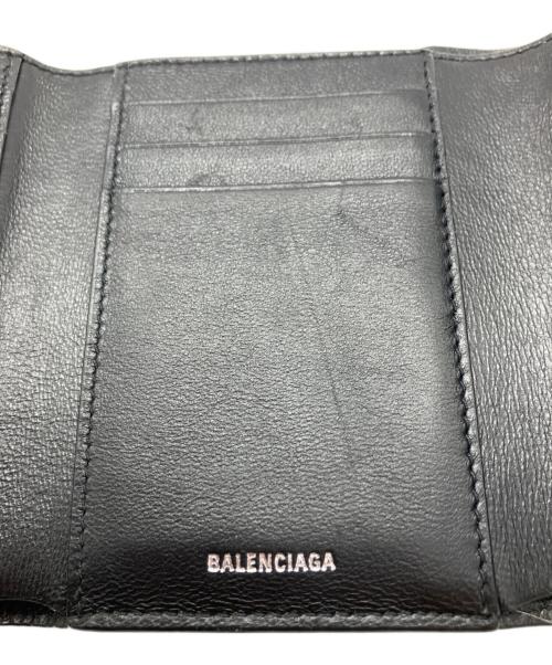 BALENCIAGA（バレンシアガ）BALENCIAGA (バレンシアガ) 3つ折り財布 ブラックの古着・服飾アイテム