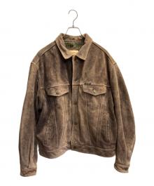 DIESEL（ディーゼル）の古着「スウェードレザージャケット」｜ブラウン