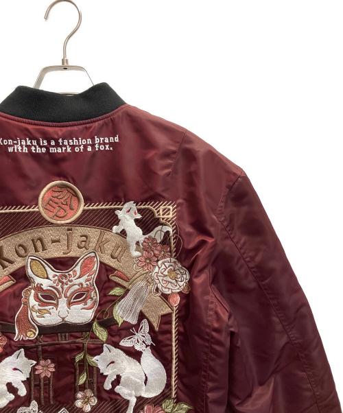 KON JAKU（コンジャク）KON JAKU (コンジャク) スカジャン レッド サイズ:Lの古着・服飾アイテム
