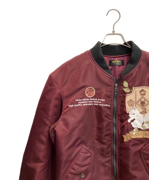 KON JAKU（コンジャク）KON JAKU (コンジャク) スカジャン レッド サイズ:Lの古着・服飾アイテム