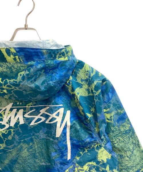stussy（ステューシー）stussy (ステューシー) beach shell Realtree WAV3 ブルー×グリーン サイズ:Mの古着・服飾アイテム
