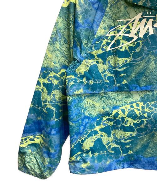 stussy（ステューシー）stussy (ステューシー) beach shell Realtree WAV3 ブルー×グリーン サイズ:Mの古着・服飾アイテム