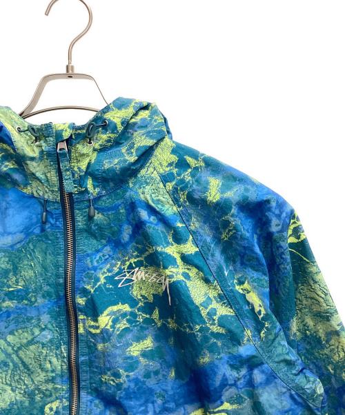 stussy（ステューシー）stussy (ステューシー) beach shell Realtree WAV3 ブルー×グリーン サイズ:Mの古着・服飾アイテム