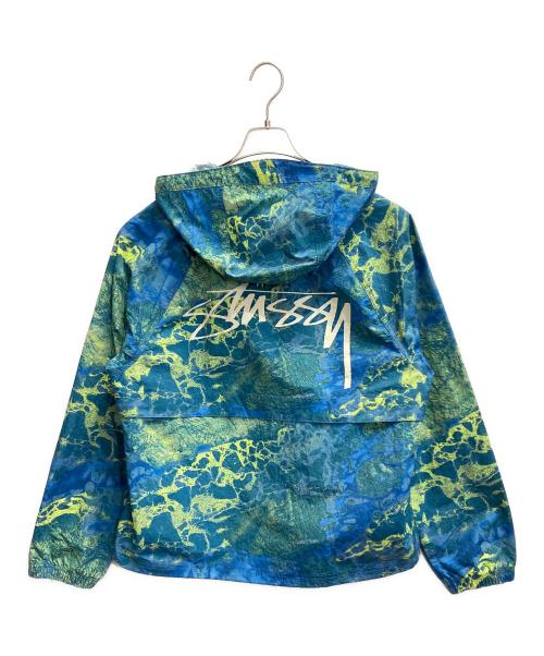 stussy（ステューシー）stussy (ステューシー) beach shell Realtree WAV3 ブルー×グリーン サイズ:Mの古着・服飾アイテム