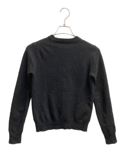 PLAY COMME des GARCONS（プレイコムデギャルソン）PLAY COMME des GARCONS (プレイコムデギャルソン) ハートワッペンニットカーディガン ブラック サイズ:Ｍの古着・服飾アイテム
