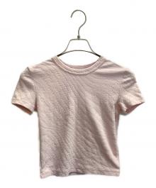 ALEXANDER WANG（アレキサンダー・ワン）の古着「クロップド丈 ロゴT」｜ピンク