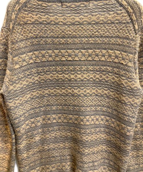 COMME des GARCONS HOMME PLUS（コムデギャルソンオムプリュス）COMME des GARCONS HOMME PLUS (コムデギャルソンオムプリュス) ウールカーディガン ベージュ×グレー サイズ:Lの古着・服飾アイテム