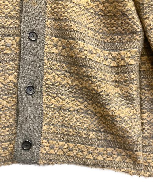 COMME des GARCONS HOMME PLUS（コムデギャルソンオムプリュス）COMME des GARCONS HOMME PLUS (コムデギャルソンオムプリュス) ウールカーディガン ベージュ×グレー サイズ:Lの古着・服飾アイテム