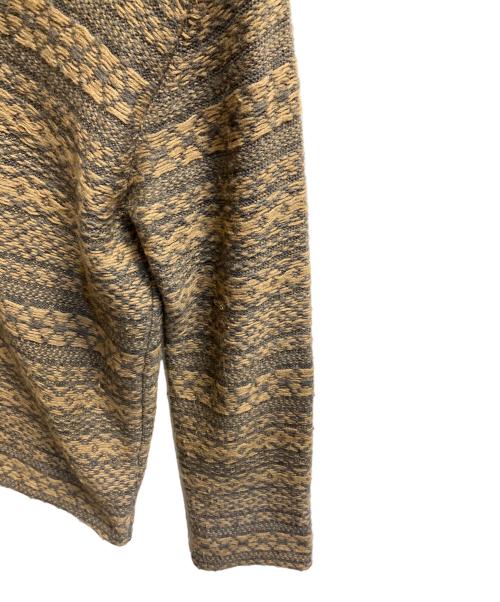 COMME des GARCONS HOMME PLUS（コムデギャルソンオムプリュス）COMME des GARCONS HOMME PLUS (コムデギャルソンオムプリュス) ウールカーディガン ベージュ×グレー サイズ:Lの古着・服飾アイテム