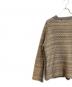 中古・古着 COMME des GARCONS HOMME PLUS (コムデギャルソンオムプリュス) ウールカーディガン ベージュ×グレー サイズ:L：18000円