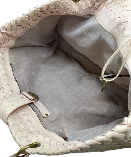 BOTTEGA VENETA（ボッテガベネタ）BOTTEGA VENETA (ボッテガベネタ) イントレチャート トートバッグ ピンクの古着・服飾アイテム