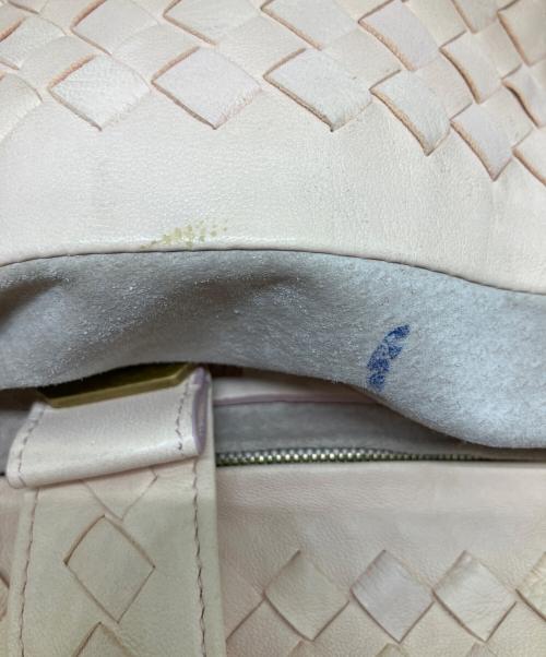 BOTTEGA VENETA（ボッテガベネタ）BOTTEGA VENETA (ボッテガベネタ) イントレチャート トートバッグ ピンクの古着・服飾アイテム