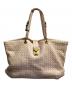 BOTTEGA VENETA（ボッテガベネタ）の古着「イントレチャート トートバッグ」｜ピンク