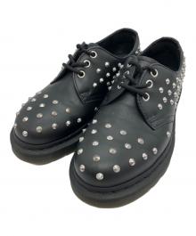 Dr.Martens（ドクターマーチン）の古着「スタッズ 3ホール レザーシューズ」｜ブラック