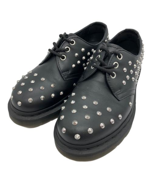 Dr.Martens（ドクターマーチン）Dr.Martens (ドクターマーチン) スタッズ 3ホール レザーシューズ ブラック サイズ:23の古着・服飾アイテム