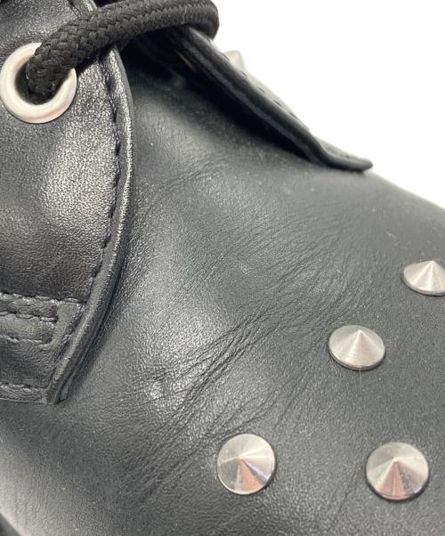 Dr.Martens（ドクターマーチン）Dr.Martens (ドクターマーチン) スタッズ 3ホール レザーシューズ ブラック サイズ:23の古着・服飾アイテム