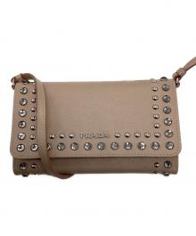 PRADA（プラダ）の古着「ショルダーウォレット」｜ピンク