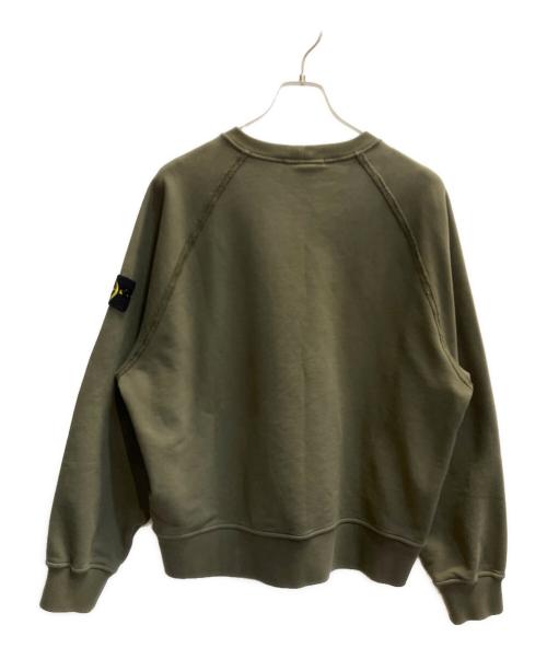 STONE ISLAND（ストーンアイランド）STONE ISLAND (ストーンアイランド) コンパスモチーフ スウェットシャツ カーキ サイズ:Lの古着・服飾アイテム
