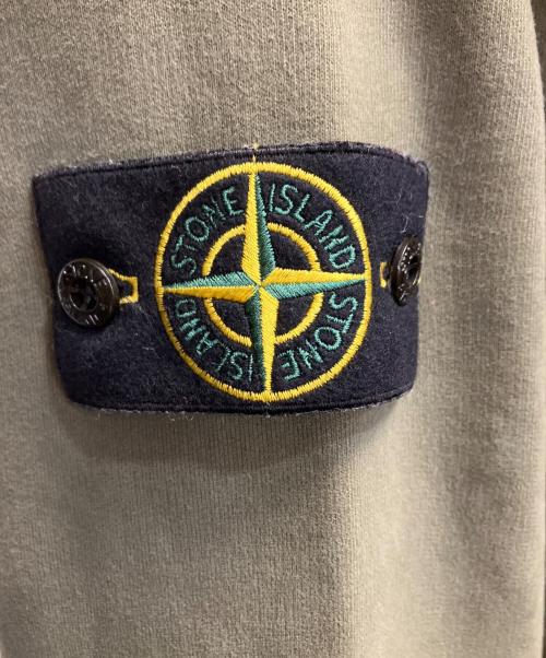 STONE ISLAND（ストーンアイランド）STONE ISLAND (ストーンアイランド) コンパスモチーフ スウェットシャツ カーキ サイズ:Lの古着・服飾アイテム
