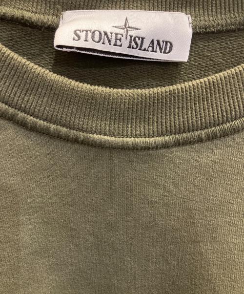 STONE ISLAND（ストーンアイランド）STONE ISLAND (ストーンアイランド) コンパスモチーフ スウェットシャツ カーキ サイズ:Lの古着・服飾アイテム