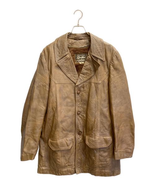 GRaIS（グレイス）GRaIS (グレイス) ノーフォークレザージャケット ブラウン サイズ:42の古着・服飾アイテム