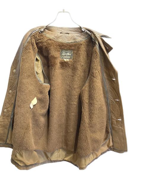 GRaIS（グレイス）GRaIS (グレイス) ノーフォークレザージャケット ブラウン サイズ:42の古着・服飾アイテム