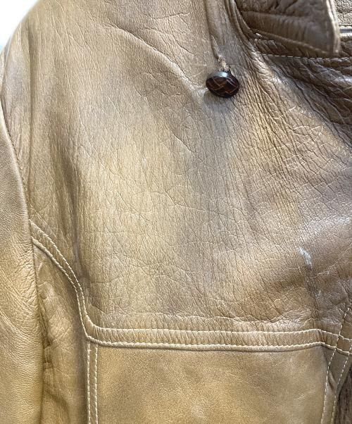 GRaIS（グレイス）GRaIS (グレイス) ノーフォークレザージャケット ブラウン サイズ:42の古着・服飾アイテム