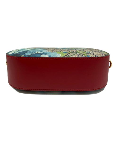 GUCCI（グッチ）GUCCI (グッチ) チェーンショルダー ポシェット ブルー×レッドの古着・服飾アイテム