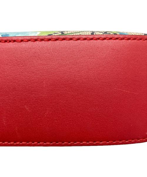 GUCCI（グッチ）GUCCI (グッチ) チェーンショルダー ポシェット ブルー×レッドの古着・服飾アイテム