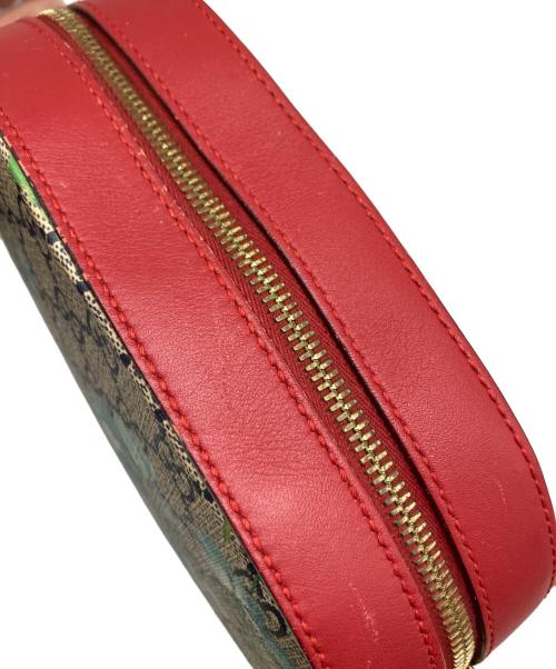 GUCCI（グッチ）GUCCI (グッチ) チェーンショルダー ポシェット ブルー×レッドの古着・服飾アイテム