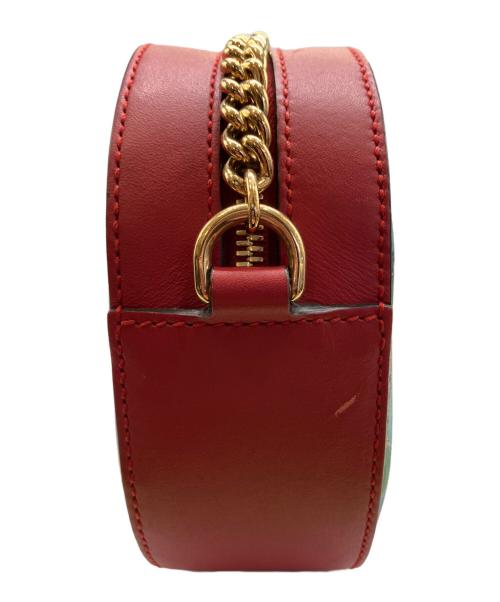 GUCCI（グッチ）GUCCI (グッチ) チェーンショルダー ポシェット ブルー×レッドの古着・服飾アイテム