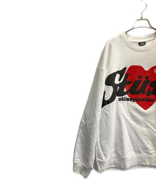 stussy（ステューシー）stussy (ステューシー) CPFM (カクタスプラント フリーマーケット) 裏起毛スウェット ホワイト サイズ:Lの古着・服飾アイテム