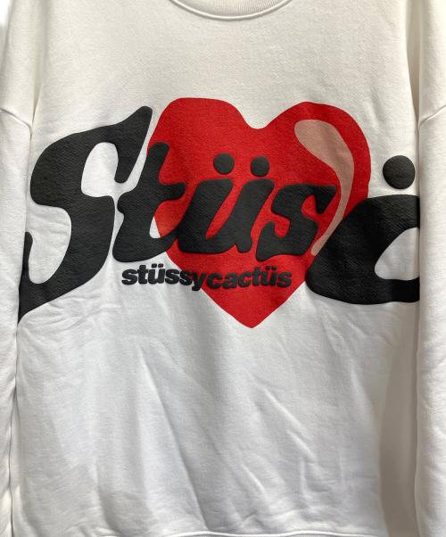 stussy（ステューシー）stussy (ステューシー) CPFM (カクタスプラント フリーマーケット) 裏起毛スウェット ホワイト サイズ:Lの古着・服飾アイテム