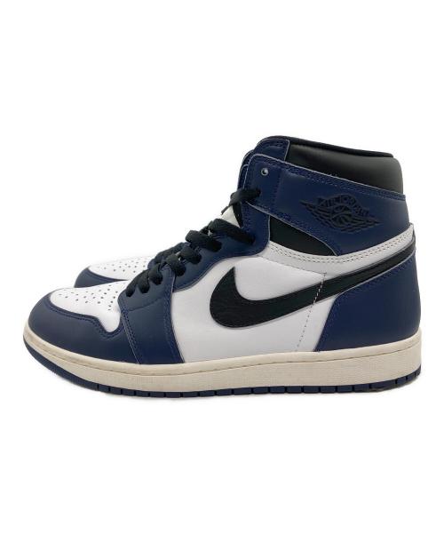 NIKE（ナイキ）NIKE (ナイキ) Nike Air Jordan 1 Retro High OG Midnight Navy ホワイト×ネイビー サイズ:29の古着・服飾アイテム