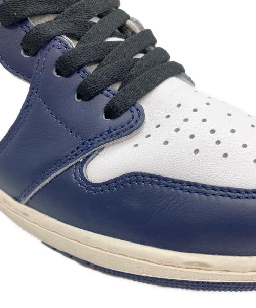 NIKE（ナイキ）NIKE (ナイキ) Nike Air Jordan 1 Retro High OG Midnight Navy ホワイト×ネイビー サイズ:29の古着・服飾アイテム